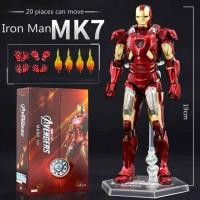 ราคา โมเดล Iron Man Mark VII MK7 Action Figure Marvel Avengers ZD Toy ขนาด18cm มีกล่อง (14840277430)