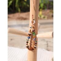 ราคา พวงกุญแจแฮนด์เมด ลูกปัดไม้ หิน เชือกเทียนถัก (20645811109)