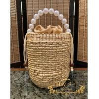 ราคา กระเป๋าสานผักตบชวา ทรงถัง สานลายหมากรุก หูมุก ถือหรือคล้องแขนเก๋ๆ ใบใหญ่จุของได้เยอะ (11339840743)