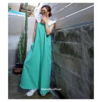 ราคา ทูโทน จั๊มสูทขายาว จั๊มหมี แถมเชือก แขนระบาย twotone08 (17038045439)