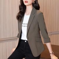 ราคา เสื้อเบลเซอร์ลำลองทรงสลิมฟิตสำหรับผู้หญิงเสื้อสูทแฟชั่นใหม่สำหรับใส่ทำงานเสื้อสูทเสื้อเบลเซอร์ผู้หญิงเสื้อเชิ้ตทำงานสำหรับใส่ทำงานออฟฟิศเสื้อสูทแบบทางการ (10763451025)