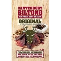 ราคา Canterbury Biltong Air Fried Beef Snack Original with Coriander Pepper New Zealand Product 40g บิลตง ขนม เนื้อวัวอบแห้ง รสดั้งเดิม ผสมผักชีและพริกไทย นำเข้าจากนิวซีแลนด์ (19414669606)
