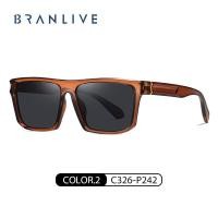 ราคา BRANLIVE DB แว่นตากันแดดแฟชั่นเอเชียพอดีสไตล์ แว่นเลนส์ สีส้ม (21040399360)