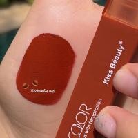 ราคา แนะนำเป็นอย่างยิ่ง ลิปจุ่ม Kiss Beauty ลิปเนื้อแมท ลิปแมท ลิปแมทโทนแดงก่ำ ลิปแมทจุ่ม ลิปกันน้ำ กลิ่นหอมมาก (18558100263)