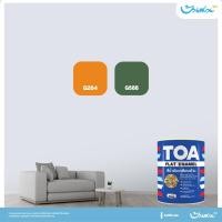 ราคา สีน้ำมันเคลือบด้าน TOA Flat Enamel เฉดสีผสมตามสั่ง (18560972735)