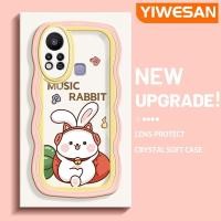 ราคา YIWESAN เคสสำหรับ Infinix เคสซิลิโคน11S กันกระแทกเคสโทรศัพท์ตกขายดีลายกระต่ายแครอทสีขาวน่ารักสำหรับ (18020932761)