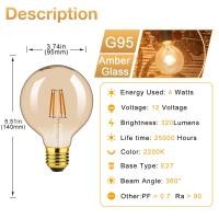 ราคา E27หลอดเอดิสันแอลอีดีแรงดันไฟฟ้าต่ำ DC 12V นำ E12ฐาน E14 1W 2W 4W ไส้หลอดไฟ Led ไฟตกแต่งสวนสีเหลืองอำพันย้อนยุค2200K หลอดไฟไฟแสงอาทิตย์สำหรับตั้งแคมป์สีขาวอบอุ่นมารีน RV (18751480555)