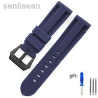 ราคา สายนาฬิกาข้อมือสายนาฬิกาข้อมือยางซิลิโคนของแท้ขนาด24มม 26มม 2023เหมาะสำหรับ Panerai ใต้น้ำ111 441สร้อยข้อมือยางซิลิโคนนุ่ม616 (19881058329)