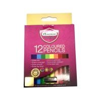 ราคา MASTER ART ดินสอสีไม้ 12 สี แท่งสั้น มาสเตอร์อาร์ต Premium grade แถมฟรี กบเหลา ไส้สีสูตรใหม่ ไส้ใหญ่พิเศษขนาด 3 3มม (10081780206)