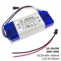 ราคา LED Driver 600mA Constant Current High PF 3W 10W 20W 30W 40W 50W 60W 1 2x3w 3 10x3w 10 18x3w 18 30x3w Lamp Lighting Power Supply Electrical Circuitry (19723725396)