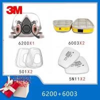 ราคา 3M 6200 ตลับกรองป้องกันไอระเหยสารเคมี สี ทินเนอร์ ยาฆ่าแมลง น้ำมัน แก็ส บัดกรี หลอมโลหะ 6001 6006 2091 2097 จัดส่งที่รวดเร็ว (20821742344)