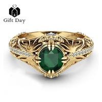 ราคา แหวนมรกตแฟชั่นผู้หญิงแหวนเพชรมรกตแฟชั่นยุโรปและอเมริกาแหวนความมั่งคั่งวัสดุโลหะผสมขนาด6 10 (20268935458)