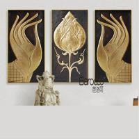 ราคา Barocco 3 ชิ้นภาพวาดสีน้ำมันมือวาด Retro พระพุทธรูปมือภาพวาด Home Wall Art ตกแต่ง 30x60x3Pieces (18420105983)