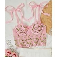 ราคา เสื้อสายเดี่ยวลายปักลูกไม้ฉลุทั้งตัวด้านหลังมีตะขอเกี่ยวใส่สวย เข้ารูปใส่แล้วดูแพงคุณหนูมากจ้า (20965254672)