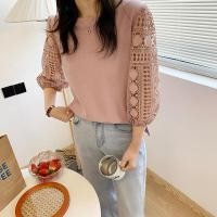 ราคา LKfashion เสื้อแขนยาว คอกลม ดีไซส์แขนปักลายลูกไม้ สีสันสดใส มีให้เลือกหลายสี ไม่ว่าจะเป็นดำ เทา ขาว ชมพู (12220729329)