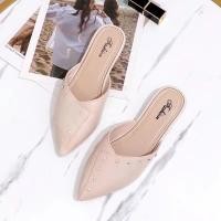 ราคา รองเท้าเปิดส้น รองเท้าผู้หญิง รองเท้าหัวแหลม รองเท้าเกาหลี รองเท้าเปิดส้นหัวแหลม รองเท้าส้นเตี้ย รองเท้าใส่สบาย พร้อมส่ง (12807743462)