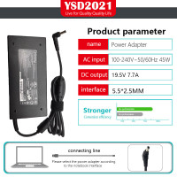 ราคา 19 5V 7 7A 150W 5 5 2 5 มม อะแดปเตอร์ AC สำหรับ MSI แล็ปท็อปอะแดปเตอร์ชาร์จไฟ (20589198429)