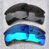 ราคา เลนส์โพลาไรซ์สำรอง2คู่สำหรับ Oakley Flak 2 0แบบเอเชีย OO9271กรอบแว่นกันแดดเอเอฟ ติดตั้งได้ง่าย ใส่ได้พอดี ป้องกันรังสียูวี100 ดำ เงิน (20331931552)