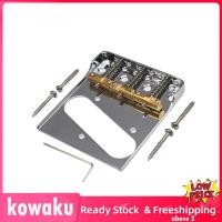 ราคา Kowaku บริดจ์ส่วนหางกีตาร์3 Saddle Hardtail Bridge สำหรับเครื่องดนตรีเบส (20247009314)