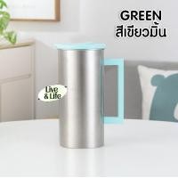 ราคา เหยือกน้ำ เหยือกใส่น้ำ เหยือกเก็บอุณหภูมิ ร้อน เย็น แบบสแตนเลส ความจุ 1800 ML (19553529555)