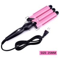 ราคา Professional Hair ครีมบำรุงผมเซรามิคสาม Barrel ผม Curler Irons Hair Wave Waver เครื่องมือจัดแต่งทรงผม Hair Styler Wand (21171206664)