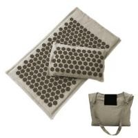 ราคา Nature Organic Linen Coconut Palm Massage Yoga Mat Sport Pillow Mat Lotus Spike Acupressure Mat Cushion Back Neck Pain Relief (20401237734)