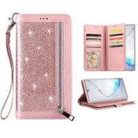 ราคา Galaxy Note 10 บวกกรณีกระเป๋าสตางค์หรูหรา B Ling C lassy หนังยกพลิก wristlet กันกระแทกป้องกัน ID บัตรเครดิตสล็อตปก H older สำหรับ Samsung Galaxy Note 10 5 กรัม 6 8 นิ้ว 2019 (767432085)