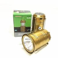 ราคา ตะเกียงLED พลังงานแสงอาทิตย์ ไฟฉายLED ที่ชาร์จมือถือฉุกเฉิน สีสวยสว่างมาก 5800T 6 LED (669124596)