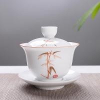 ราคา Handmade Ceramic Gaiwan Teacup Travel Household Tea Tureen Bowl Chinese Porcelain Teaware Accessories Drinkware Personal Cup (12704061584)