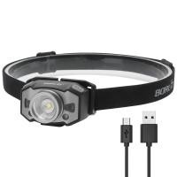 ราคา Boruit ไฟฉายคาดหัวแบบชาร์จไฟได้ไฟฉายตกปลาไฟ XP G2 3030สีแดงเซ็นเซอร์ตรวจจับการเคลื่อนไหว LED B33 (21170495749)