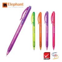ราคา Elephant ตราช้าง ปากกา ปากกาลูกลื่น ดริฟท์ 77 จำนวน 4 ด้าม (12406608358)