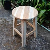 ราคา เก้าอี้ไม้ทรงกลม เก้าอี้ไม้สัก สูง50ซม (997322680)