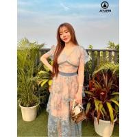 ราคา พร้อมส่ง JISOO S 4XL X8 dress เดรส เดรสยาว เดรสคอปก เดรสลูกไม้ เดรสงานปัก เดรสสีครีม เดรสีนู้ด เดรสสาวอวบ เดรสผู้หญิง เดรสแฟชั่นสวยๆ ใส่ไปทะเล ใส่ไปคาเฟ่ ใส่ไปงานแต่ง (18767135756)