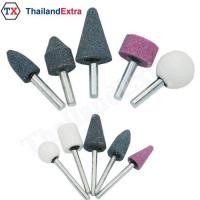 ราคา หินเจียรนัย หัวเจียรนัย แบบมีแกน 6 มิล 3 มิล ชุด 10 ชิ้น (356686747)