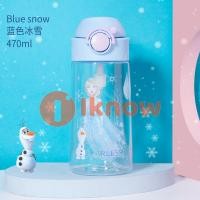 ราคา I Know Disney ขวดน้ำพร้อมหลอดสำหรับเด็กขวดน้ำพลาสติก Tritan พร้อมฝาปิดขวดเอลซ่า Frozen สำหรับเด็กปราศจากสาร BPA 470มล 16ออนซ์ (13448516943)