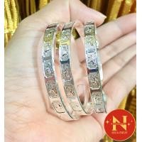 ราคา กำไล 12 ราศี ขนาด 6 มิม ทองเงินนาค งานหุ้มทอง งานเศษทอง หุ้มทอง 24K เครื่องประดับทองโคลนนิ่ง สีสวยเสมือนจริง ห้างทองนพคุณ (19933746367)