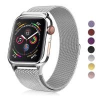ราคา สายนาฬิกาข้อมือ Apple แบบ Milanese Casefor Series 5สายรัดขนาด40มม 44มม พร้อมเคสสายรัดข้อมือโลหะสแตนเลสพร้อม Casing PC สำหรับ Apple Watch Series 5 4 3 2 1 (20757093690)