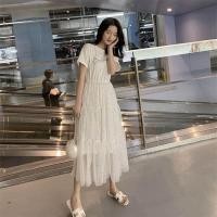 ราคา NEW MALL ชุดผ้าลูกไม้ เดรสปักเลื่อม กระโปรงแขนสั้น แฟชั่นเกาหลี กระโปรงนางฟ้ายาวปานกลาง ชุดกระโปรงสวยๆ เดรส ชุดเดรสยาว ชุดเดรสราคาถูก (16874407595)