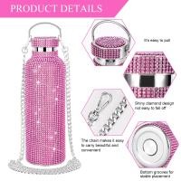 ราคา 350ml 500ml 750ml Diamond Thermos Bottle Portable Shining Thermos Bottles 304 Stainless Steel Reusable Easy Clean for Women Outdoor Traveling Products (16239198780)