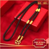 ราคา สร้อยคอห้อยพระ สร้อยคอเชือกร่ม คั่นทอง ยาว 20 26นิ้ว สร้อยพระ เชือกร่ม ทองเคลือบแก้ว สร้อยคอผู้ชาย สร้อยคอ (17447901118)