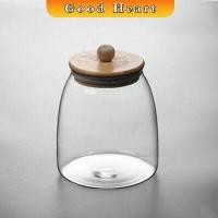 ราคา Jai Dee โหลแก้วฝาไม้เก็บวัตุดิบ ทรงโอ่ง กระปุกใส่ขนม ขวดใส่เครื่องปรุง Food Storage (18597714932)