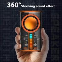 ราคา Transparent Mecha Wireless Bluetooth Speaker Sound Light Rhythm Subwoofer TWS Stereo Cyberpunk Music Center Hands free Call K07 (21067320257)