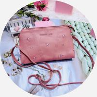 ราคา 6410 พร้อมส่ง Forever Young กระเป๋ามี2ซิป ใส่เงินไม่ต้องพับ ใส่โทรศัพท์ได้ค่ะกระเป๋าสะพายแฟชั่น กระเป๋าใส่โทรศัพท (9661152891)