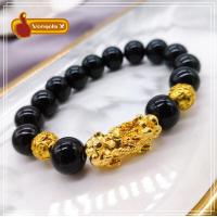 ราคา อวยพรให้โชคด สร้อยข้อมือผญ24k ข้อมือทอง1สลึง กำไลข้อมือคู่ กำไลคู่รักแฟน กำไลหินนำโชค สร้อย ข้อมือ 2 บาท สร้อยข้อมือชาย 12 ซม ทองประดับลูกปัดมือเทียม Obsidian กำไลข้อมือ ชาย ข้อมือผู้ชาย กำไรข้อมือชาย