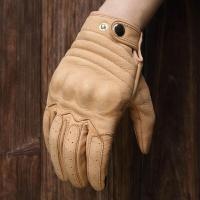 ราคา ป้องกันรถจักรยานยนต์วินเทจ Locomoley อุปกรณ์จากถุงมือหนังสำหรับผู้ชายการปั่นจักรยานสี่ฤดูกาลกลางแจ้งฤดูใบไม้ผลิและฤดูร้อน (11338399033)