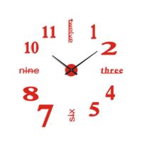 ราคา BEAUTYBIGBANG อะคริลิคสุดสร้างสรรค์3มิติแบบ DIY นาฬิกาแขวนกระจกที่เรียบง่ายสติกเกอร์ตกแต่งติดผนังดิจิตอลปิดเสียงนาฬิกาควอตซ์กำแพงถ้วยกาแฟ (20570253113)