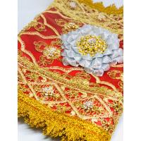 ราคา ผ้าสไบห่มพระพุทธรูปสำหรับองค์พระหน้าตัก 40 นิ้ว ความยาว 2 เมตร (8863091570)