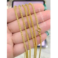 ราคา สร้อยคอเงินแท้ 92 5 Italy ชุบทอง 24k ลาย Popcorn (21263086544)