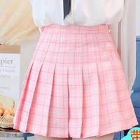 ราคา Kiyomi กระโปรงเกาหลีกระโปรงเทนนิสเอวสูงสีทึบกระโปรงจีบนักเรียนกางเกงขาสั้นกระโปรงซับใน 1 4 วันจัดส่ง (20849333537)