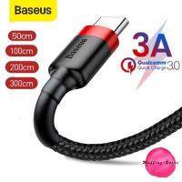 ราคา ส่งไว Baseus สายชาร์จ iPhone 15 TypeC สายถัก 3A รองรับ Fastcharge QC3 0 Cable For Samsung Galaxy S ทุกรุ่น Note Xiaomi Huawei (18360149106)